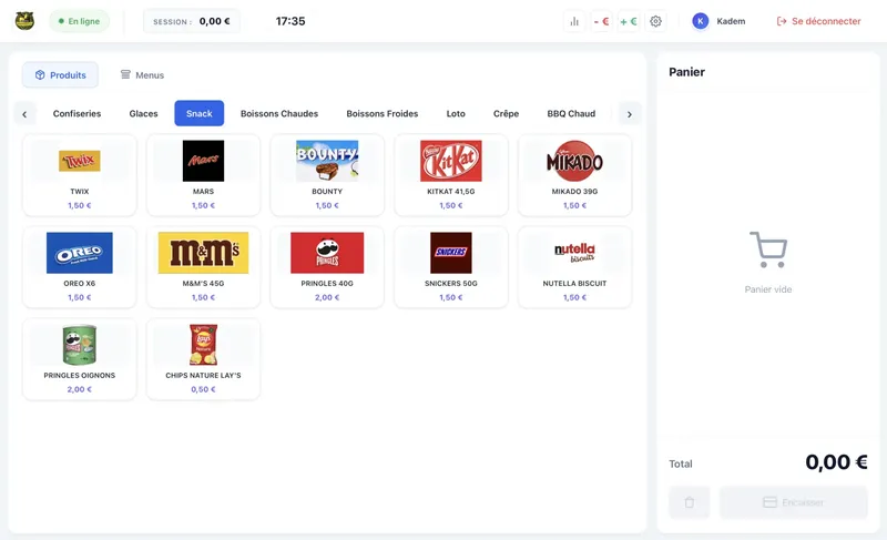 CaisseFacile - Application desktop + web